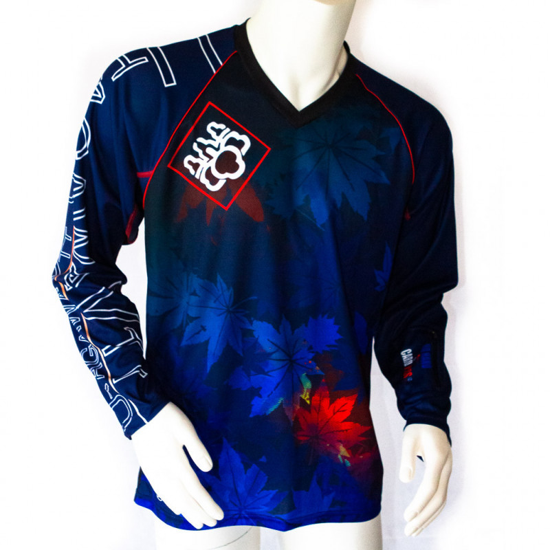 Maillot VTT DH Manches longues - Leaves